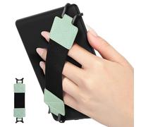 MoKo Correa de Mano de Seguridad para 6-8" Kindle eReaders Fire Tableta - Kobo/Voyaga/Sony Kindle E-Book Tablet, Soporte de Agarre de Dedo Elástico Multifuncional Tableta, Correa Negra, Menta Verde