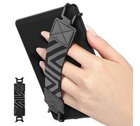 MoKo Correa de Mano de Seguridad para 6-8" Kindle eReaders, Kindle/Kobo/Voyaga/Lenovo/Sony E-Book Tablet, Soporte de Agarre de Dedo Elástico Multifuncional Tableta, Negro
