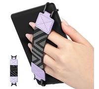 MoKo Correa de Mano de Seguridad para 6-8" Kindle eReaders Fire Tableta - Kindle/Kobo/Voyaga/Lenovo/Sony Kindle E-Book Tablet, Soporte de Agarre de Dedo Elástico Multifuncional Tableta, Taro Morado
