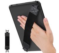 MoKo Correa de Mano de Seguridad para 9" - 11" iPad/iPad Pro/iPad Air/Kindle Fire HD/Samsung/Lenovo tabletas, Soporte de Agarre de Dedo Elástico Multifuncional Tableta, Correa Negra, Negro