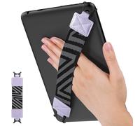 MoKo Correa de Mano de Seguridad para 9" - 11" iPad/iPad Pro/iPad Air/Kindle Fire HD/Samsung/Lenovo tabletas, Soporte de Agarre de Dedo Elástico Multifuncional Tableta, Taro Morado