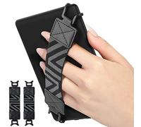 MoKo Kindle Correa de Mano para 6-8" Kindle eReaders Fire Tableta - Kindle/Kobo/Voyaga/Lenovo/Sony Kindle E-Book Tableta, Alta Elasticidad Ligera Versátil Correa de Mano Agarre de Dedo 2-Piezas, Negro