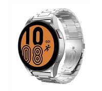 MoKo Correa de Metal Compatible con Samsung Galaxy Watch 7 FE 6 5 4 40mm 44mm/6 4 Classic 43mm 47mm 42mm 46mm/5 Pro 45mm/3 41mm/Active 2, 20mm Pulsera de Acero Inoxidable de Repuesto, Plata