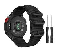 MoKo Correa de Reloj Compatible con Garmin Forerunner 235 Lite/220/230/620/630/735XT, Pulsera Deportiva de Reemplazo con Doble Anillo para Reloj Inteligente, Ideal para Hombres y Mujeres, Negro