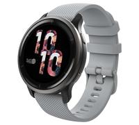 MoKo Correa de Reloj, Correa de Reloj Deportivo Ajustable Resistente al Sudor Transpirable, Correa de Repuesto Compatible con Garmin Forerunner 255S/255S Music/Vivoactive 4S/Vivomove 3S/Venu 3S, Gris