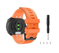 MoKo Correa de Reloj Deportiva Compatible con Garmin Forerunner 45/Forerunner 45S/Swim 2 , Pulsera de Reloj Elegante y Ajustable, Banda Inteligente 4.92"-7.48"(125mm-190mm) de Repusto, Negro