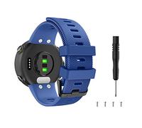 MoKo Correa de Reloj Deportiva Compatible con Garmin Forerunner 45/Forerunner 45S/Swim 2, Pulsera de Reloj Elegante y Ajustable, Banda Inteligente 4.92"-7.48"(125mm-190mm) de Repusto, Morado Oscuro