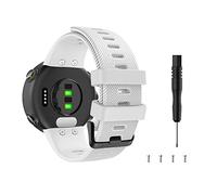 MoKo Correa de Reloj Deportiva Compatible conGarmin Forerunner 45/Forerunner 45S/Swim 2, Pulsera de Reloj Elegante y Ajustable, Banda Inteligente 4.92"-7.48"(125mm-190mm) de Repusto, Gris