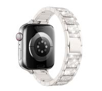 MoKo Correa de Reloj Metálica Compatible con Apple Watch SE3/2/1,S12/11/10 | Correa Original de Diamantes Imitación Sustituir, para 38/40/41/42mm, para Hombres Mujeres, Estrella Oro