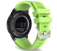 MoKo Correa Deportiva Compatible con Samsung Galaxy Watch 3 45mm/Galaxy Watch 46mm/Gear S3 Frontier/S3 Classic, 22mm Correa de Repuesto de Silicona Suave para Hombre Mujer, Verde