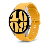 MoKo Correa Deportiva Compatible con Samsung Galaxy Watch 7 FE 6 5 4 40mm 44mm/Watch 4 6 Classic 42mm 46mm 43mm 47mm/5 Pro 45mm, 20mm Pulsera de Silicona Suave para Hombre Mujer, Amarillo