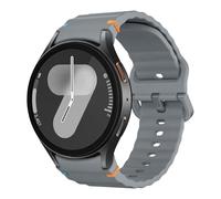 MoKo Correa Deportiva Compatible con Samsung Galaxy Watch 7 FE 6 5 4 40mm 44mm/Watch 6 Classic 43mm 47mm/4 Classic 42mm 46mm/5 Pro 45mm, Pulsera de Silicona Suave para Mujer Hombre, Gris Espacial