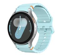MoKo Correa Deportiva Compatible con Samsung Galaxy Watch 7 FE 6 5 4 40mm 44mm/Watch 6 Classic 43mm 47mm/4 Classic 42mm 46mm/5 Pro 45mm, Pulsera de Silicona Suave para Mujer Hombre, Azul Claro