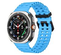 MoKo Correa Deportiva Compatible con Samsung Galaxy Watch Ultra 47mm (2025/2024) para Hombre Mujer, Pulsera de Silicona Suave Transpirable e Impermeable, Azul cielo