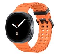 MoKo Correa Deportiva Ocean Compatible con Samsung Galaxy Watch 8 40mm 44mm/Galaxy Watch 8 Classic 46mm, Pulsera Transpirable de Silicona Suave para Hombres Mujeres, Naranja