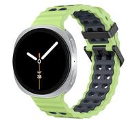 MoKo Correa Deportiva Ocean Compatible con Samsung Galaxy Watch 8 40mm 44mm/Galaxy Watch 8 Classic 46mm, Pulsera Transpirable de Silicona Suave para Hombres Mujeres, Limón/Gris
