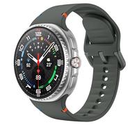 MoKo Correa Deportiva para Samsung Galaxy Watch 8 40mm 44mm/Galaxy Watch 8 Classic 46mm, Pulsera de Silicona Suave de Recambio para Hombre Mujer, M/L, Verde Militar