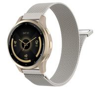 MoKo Correa Metálica Compatible con Garmin Venu 4 41 mm/3S/2S; Vivoactive 4S; Forerunner 265S/255S, Correa Repuesto de Malla Acero Inoxidable 18 mm con Cierre Rápido para Hombre Mujer, Estrella Oro