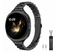 MoKo Correa Metálica Fina Compatible con Samsung Galaxy Watch 9/8 40mm/44mm | para Watch 8 Classic 46mm, Diseño Delgado, Correa de Acero Inoxidable, Estilo Femenino, para Mujer, Fácil de Ajustar