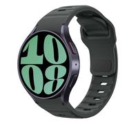 MoKo Correa Robusta Compatible con Samsung Galaxy Watch 7 FE 6 5 4 40mm 44mm/Watch 6 Classic 43mm 47mm/5 Pro 45mm/4 Classic 42mm 46mm, 20mm Pulsera de Repuesto de Silicona para Hombre, Gris Espacial