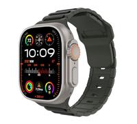 MoKo Correas Compatible Apple Watch Ultra 2 Correa 49mm 46mm 45mm 44mm 42mm Hombre Mujer,Silicona Pulsera Suave Deportiva Correa para iWatch SE Series 10 9 8 7 6 5 4 3 2 1 Ultra 2 1,Negro/Verde