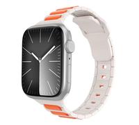 MoKo Correas Compatible con Apple Watch Ultra 2 Correa 38mm 40mm 41mm Hombre Mujer, Silicona Pulsera Suave Deportiva Correa para iWatch SE Series 9 8 7 6 5 4 3 2 1 Ultra 2 1, Naranja