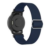 MoKo Correas de Reloj de Nylon Elástico Compatible con Garmin Venu 2S/Venu 3S/Vivoactive 4S/Vivomove 3S/Forerunner 255S/255S Music/Forerunner 265S, 18mm Correa Elástica Ajustable, Azul Marino