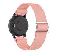 MoKo Correas de Reloj de Nylon Elástico Compatible con Garmin Venu 2S/Venu 3S/Vivoactive 4S/Vivomove 3S/Forerunner 255S/255S Music/Forerunner 265S, 18mm Correa Elástica Ajustable, Naranja Rosa