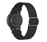 MoKo Correas de Reloj de Nylon Elástico Compatible con Garmin Venu 2S/Venu 3S/Vivoactive 4S/Vivomove 3S/Forerunner 255S/255S Music/Forerunner 265S, 18mm Correa Elástica Ajustable, Negro