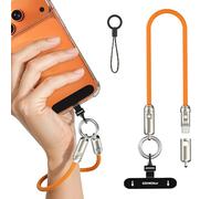 MoKo cuerda para movil 2 en 1 con cable USB-C, Naranja