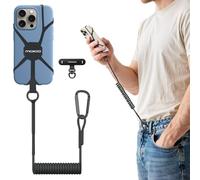 MoKo cuerda para movil retráctil antirrobo, Negro