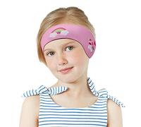 MoKo Diadema de Natación Impermeable,Banda Cabeza Ajustable Antideslizante Protección Orejas Cabello Fijación de Tapones Patrón Animal para Piscina Playa Niños 3 a 9 Años,M, Unicornio Rosa