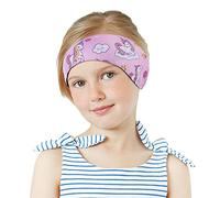 MoKo Diadema de Natación Impermeable, Banda Cabeza Ajustable Antideslizante Protección Orejas Cabello Fijación de Tapones Patrón Animal Lindo para Piscina Playa Niños 3 a 9 Años, M - Unicornio Rosa