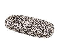 MoKo Estuche de Gafas Rígido de PU, Funda Protectora para Gafas Universal Anti-arañazos, Caja para Gafas Portátil para Hombre Mujer, Organizador para Gafas de Lectura Gafas de Sol, Leopardo