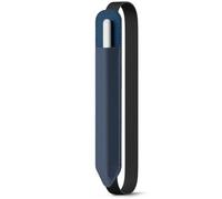 MoKo Estuche para lápices Compatible con el Apple Pencil (Pro y USB-C y 1.ª y 2.ª Gen), Bolsillo elástico Desmontable para lápiz óptico con Banda elástica adherida a la Funda del iPad, Azul Marino