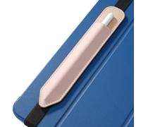 MoKo Estuche para lápices Compatible con el Apple Pencil (Pro y USB-C y 1.ª y 2.ª Gen), Bolsillo elástico Desmontable para lápiz óptico con Banda elástica adherida a la Funda del iPad, Rosa Dorada