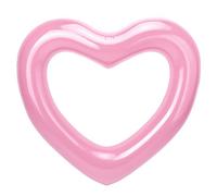 Moko Flotador en Forma de corazón, 120 cm, Anillos de natación inflables, colchón de Aire, Flotador de Verano, Juguete de Agua para Adultos, niños, Playa, Piscina, Fiesta, Oro Rosa