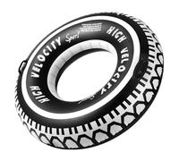 MoKo Flotadores para Adultos, Flotador de Piscina, Tubos de Natación Inflables con Asas, Flotadores Acuáticos para Hombres para Playa, Fiestas, Lago, 120#, Neumáticos Blancos y Negros