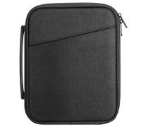 MoKo Funda acolchada de 13 pulgadas para iPad Pro M5 & Air M3 2025,iPad Pro 12.9 M2&M1,Surface Laptop Go 12.4,Galaxy Tab S8+/S9+ 12.4, Bolsa para tablet con asa, Negro