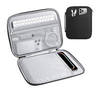 MoKo Funda acolchada de 9-11 pulgadas para iPad A16 2025/Pro 11-in, iPad 10./Air 5/4. 10,9'“, i-Pad9/8. 10,2, Galaxy Tab S8/S9 11”', Bolsa para tablet con asa, Negro