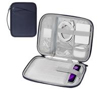 MoKo 7-8 Pulgadas Tablet Funda de Transporte con asa, Bolsa de Viaje Acolchada de protección para iPad Mini A17 Pro 8,3'' 2024, iPad Mini 6 8,3" 2021, i-Pad Mi-ni 5 7,9" 2019, Índigo