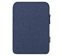 MoKo Funda Blanda de Tamoño 12.9 Pulgadas，Bolsa de Tableta Compatible con iPad Pro 11 2021/2020/2018, iPad Pro 12.9 2017, Surface Laptop Go 12.4"，Bolsa Portátil de Lino de Algodón, Azul Marino