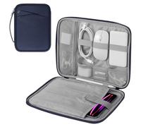 MoKo Funda Blanda para Tableta de 12.9 Pulgada, Bolsa Protectora Compatible con iPad Pro 12.9 2024/2022/2021/2020/2018, iPad Air 12.9 2024, Galaxy Tab S9/S8 Plus 12.4" 2023/2022, Índigo
