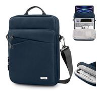 MoKo Funda Blanda para Tableta de 12.9 Pulgada, Bolsa Protectora con Correa Ajustable Compatible con iPad Pro 12.9 M2 2022/2021/2020/2018, Galaxy Tab S9/S8 Plus 12.4" 2023/2022, Añil