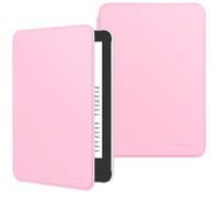 MoKo Funda Compatible con 6" Kindle(11ª Generación 2024/2022) & Versión Internacional, Carcasa Ligera Cubierta con Auto Activación/Reposo para E-Readers Kindle 2024 11ª Generación, Flor Rosa