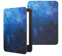 MoKo Funda Compatible con 6" Kindle(11ª Generación 2024/2022) & Versión Internacional, Carcasa Ligera Cubierta con Auto Activación/Reposo para Kindle 2024 11ª Generación e-Reader, NochedeEstrella Azul