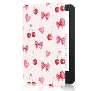 MoKo Funda Compatible con 6" Nuevo E-Reader, Funda Ligera con Auto Sueño/Estela para Lectores Electrónicos de 11.ª Generación de 2024/2022; No Compatible con BOOX & Kobo, Cereza y Arco