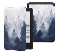 MoKo Funda Compatible con 6" Nuevo Kindle (11ª Generación 2024/2022), Carcasa Ligera Cubierta con Auto Activación/Reposo para Kindle 2024/2022 11ª Generación e-Reader, Bosque Gris