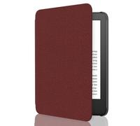 MoKo Funda Compatible con 6" Nuevo Kindle (11ª Generación 2024/2022), Carcasa Ligera Cubierta con Auto Activación/Reposo para Kindle 2024/2022 11ª Generación e-Reader, Vino Rojo