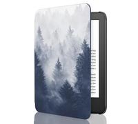 MoKo Funda Compatible con 6" Nuevo Kindle (11ª Generación 2024/2022), Carcasa Ligera Cubierta con Auto Activación/Reposo para Kindle 2024/2022 11ª Generación e-Reader, Bosque Gris